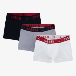 Боксерки Jordan Mens Flight Cotton 3-Pack Trunk Black/ White L