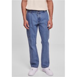 Men's Straight Leg Cargo Jeans Light Blue