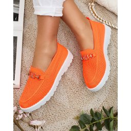 Resti Women's fabric moccasins with gold embellishment Erticae