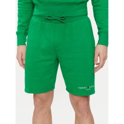 Tommy Hilfiger Спортни шорти Logo MW0MW34201 Зелен Regular Fit