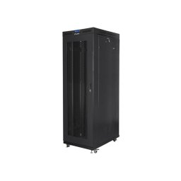 Lanberg rack cabinet 19" free-standing 27U/800x1000 (flat pack) with glass