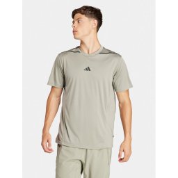 adidas Тениска от техническо трико Designed for Training Adistrong IS3838 Зелен Slim Fit