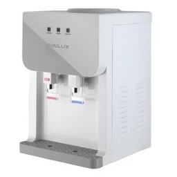 Диспенсeр Finlux FWD-2043GL, компресорен, капацитет на охлаждане-2 л/час, капацитет затопляне-5 л/час, 590W, бял