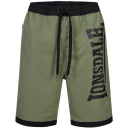 Мъжки плувни шорти. Lonsdale 113268-Black/Olive