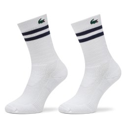 Дълги чорапи Lacoste RA1095 Бял