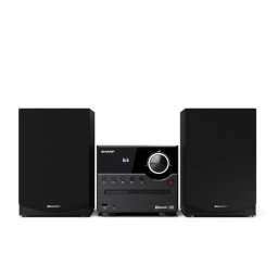Аудио система Sharp Audio Systems XL-B512(BK), HI-FI MICRO SYSTEM, 45W total max power output, Bluetooth v5.0, CD player, USB, wooden speaker, Black