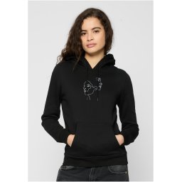 Women's Black One Line Fit Hooded Jacket