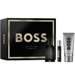 Boss Bottled Parfum Комплект (Parfum 100ml + SG 100ml + Parfum 10ml) за Мъже