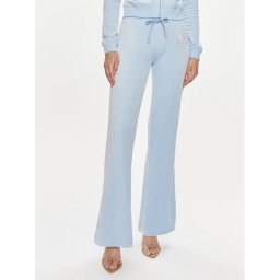 Juicy Couture Долнище анцуг Heritage Dog JCBBJ223814 Светлосиньо Slim Fit