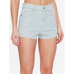 Guess Дънкови шорти Lella W3GD49 WF5V3 Зелен Relaxed Fit
