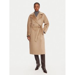 Weekend Max Mara Вълнено палто Resina 2525016102 Бежов Regular Fit