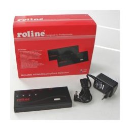 Roline HDMI/DP Video суич, 2x HDMI + 2x DisplayPort входa към 1x HDMI изход