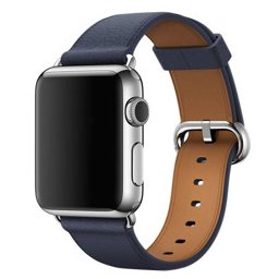 Каишка за смарт часовник Apple Watch (38-41mm) Classic Buckle Band, тъмносиня