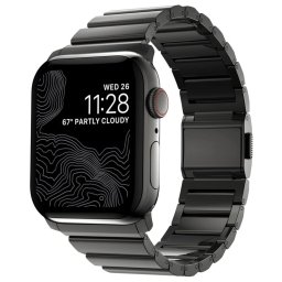 Каишка Nomad Strap Stainless Steel Band V2 (NM1A41BXS0), стоманена, за смарт часовник Apple Watch 42/44mm, сива