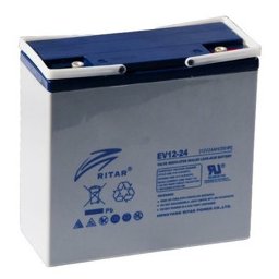 Акумулаторна батерия Ritar Power EV12-24, 12V, 24Ah, AGM, F18/M5 конектори