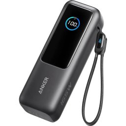 Външна батерия /power bank/ Anker A1695H11, 25 000mAh, сива, 1x USB-A, 3x USB-C, 165W