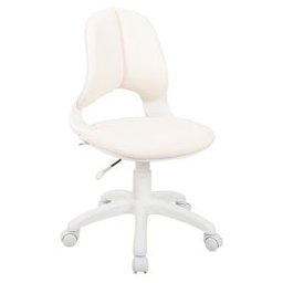 Детски стол Carmen 6017-2, до 70кг, дамаска, полипропиленова база, газов механизъм, газов амортисьор, бял