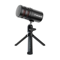 Микрофон AVerMedia Versati Go, USB-C, AI шумопотискане, кардиоиден, черен