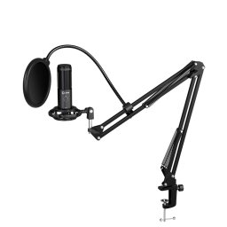 Микрофон Lorgar Voicer 931, LED indicator, 360° Rotation, черен