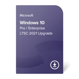 Операционна система Microsoft 10 Pro / Enterprise LTSC 2021 Upgrade (+ права за използване на Windows 11 Pro), 32/64-bit, дигитален сертификат, употребяван лиценз