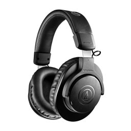 Слушалки Audio-Technica ATH-M20xBT, безжични, Bluetooth, 40 мм гoвopитeли, до 60 часа време на работа, черни