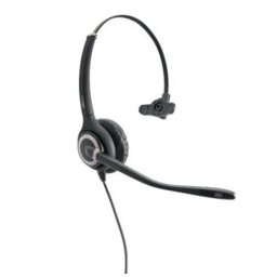 Слушалки AxTel Elite HDvoice mono AXH-EHDM, QD кабел, моно слушалка с един говорител, шумопотискащ микрофон, професионални за офиси и кол центрове, 150 Ohm, черни