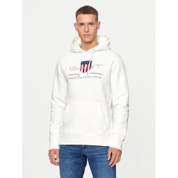 Gant Суитшърт Archive Shield 2047082 Екрю Regular Fit