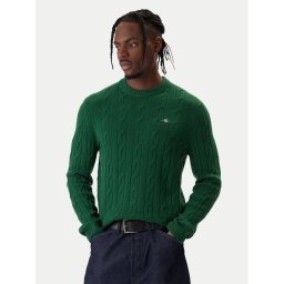 Gant Пуловер 8050213 Зелен Regular Fit