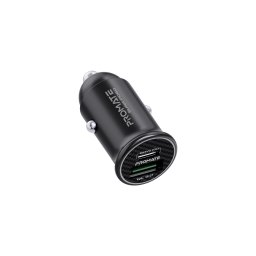 Зарядно за кола 12V ProMate BULLET-PD60, 60W, QC 3.0 , USB-A, Type C -Черно