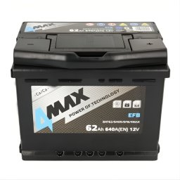 Акумулатор 4MAX STARTSTOP EFB 62Ah/640A R+