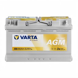 Акумулатор VARTA DYNAMIC AGM 80Ah/800A R+