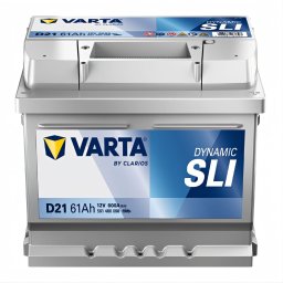 Акумулатор VARTA D21 DYNAMIC SLI 12V 61Ah 600A R+