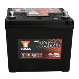 Акумулатор YUASA YBX3000 60Ah/500A R+ JIS