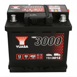 Акумулатор YUASA YBX3000 52Ah/450A R+