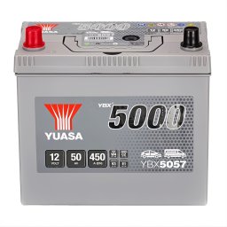 Акумулатор YUASA YBX5000 50Ah/450A L+ JIS (YBX5057)