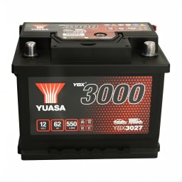 Акумулатор YUASA YBX3000 62Ah/550A R+ (YBX3027)