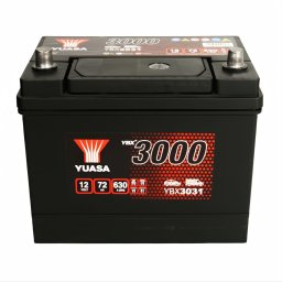 Акумулатор YUASA YBX3000 72Ah/630A L+ JIS (YBX3031)