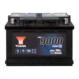Акумулатор YUASA YBX9000 AGM 70Ah/760A R+