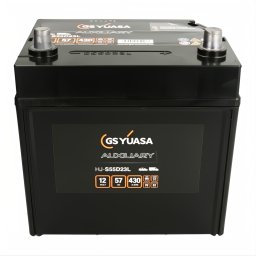 Акумулатор YUASA AUXILIARY 57Ah/430A R+ JIS (HJ-S55D23L)