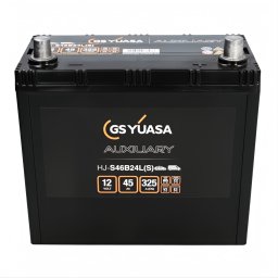 Акумулатор YUASA AUXILIARY 45Ah/325A R+ JIS (HJ-S46B24L(S))