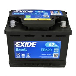 Акумулатор EXIDE EXCELL 62Ah/540A R+