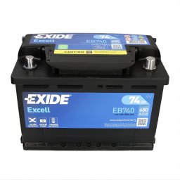 Акумулатор EXIDE EXCELL 74Ah/680A R+