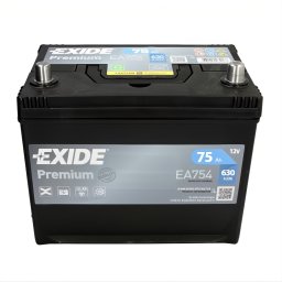 Акумулатор EXIDE PREMIUM 75Ah/630A R+ JIS