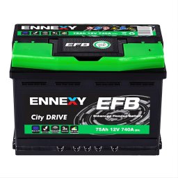 Акумулатор ENNEXY CITY DRIVE EFB 75Ah/740A R+