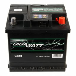 Акумулатор GIGAWATT G52R 52Ah/470A R+
