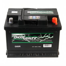 Акумулатор GIGAWATT G60R 60Ah/540A R+