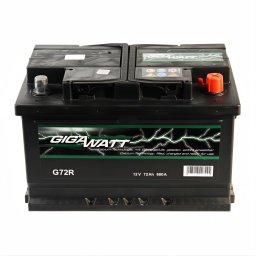 Акумулатор GIGAWATT G72R 72Ah/680A R+