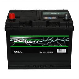 Акумулатор GIGAWATT G68JL 68Ah/550A L+ JIS