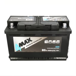 Акумулатор 4MAX STARTSTOP AGM 80Ah/800A R+