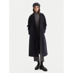Weekend Max Mara Вълнено палто Tempera 2525016082 Тъмносин Regular Fit